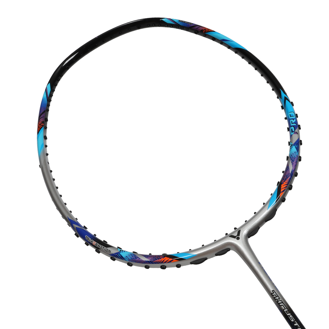 VICTOR 突擊-獵鷹羽球拍  TK-HAWK PRO-S - 黑銀藍紫